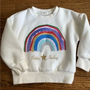 Petite Hailey Rainbow Sweatshirt